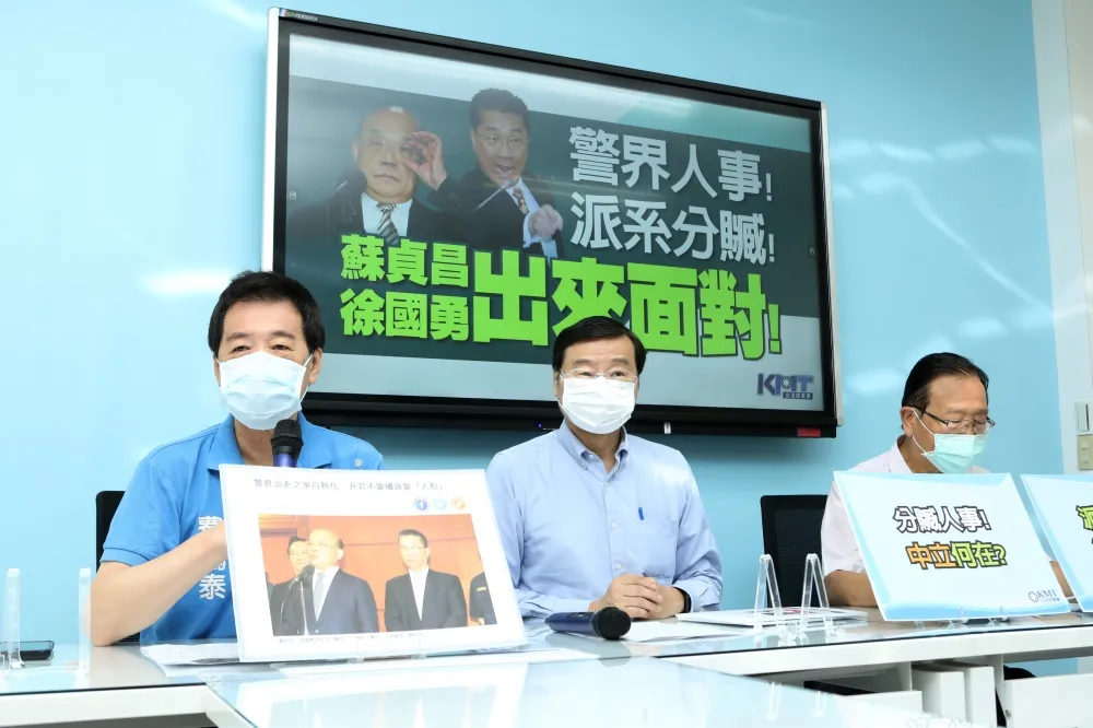 藍委轟徐國勇用警官職位做人情　「讓警政升遷成派系分贓工具」