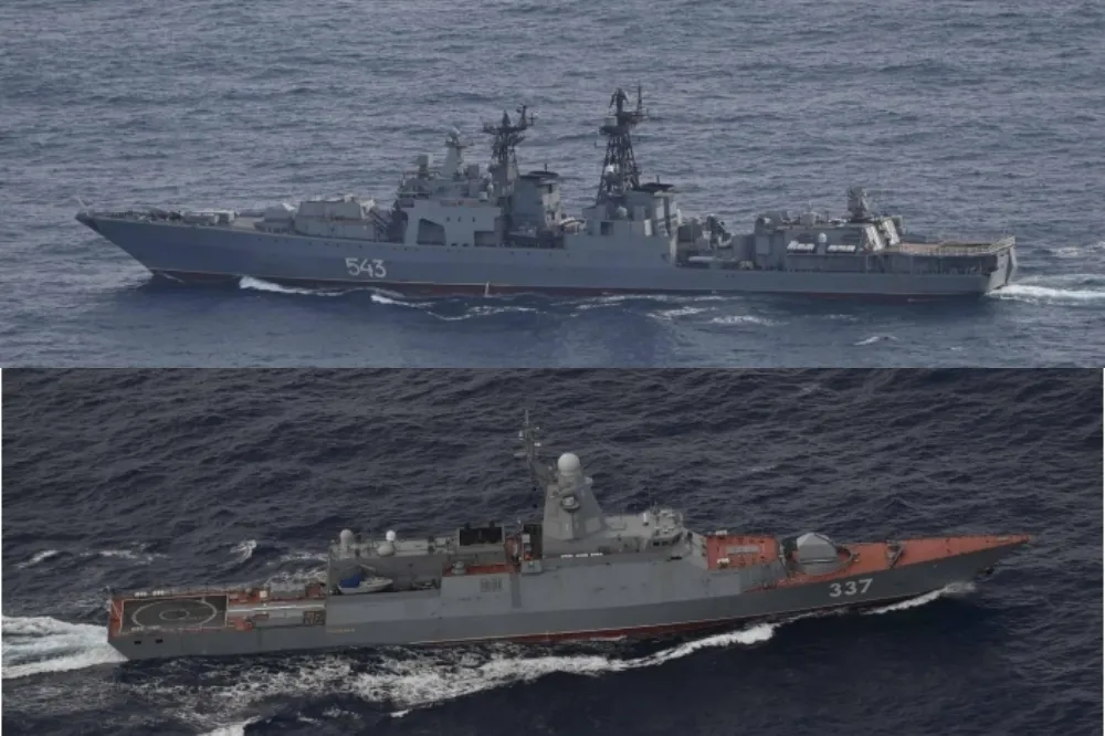 俄艦再擾日本！一次來3艘軍艦穿越釣魚台海域　中國情報船也現蹤沖繩外海 