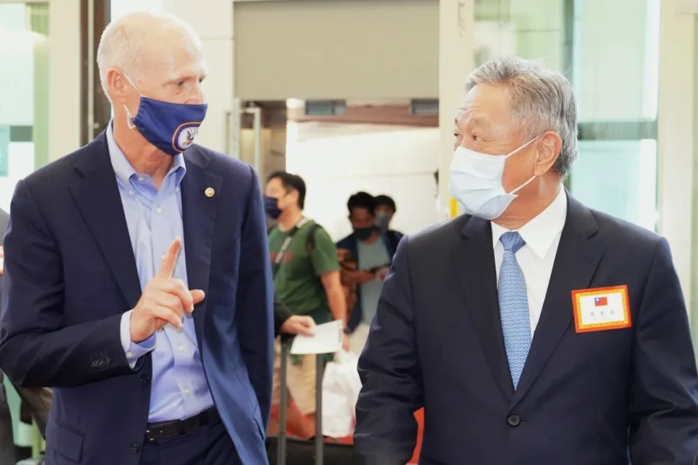 美國參議員史考特訪台　將拜會蔡、蘇談區域安全
