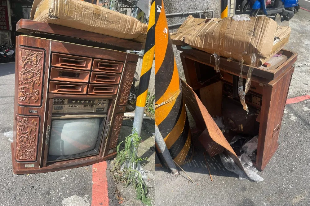 絕版「阿公級」電視遭棄路旁　網大嘆：看到錢不撿？