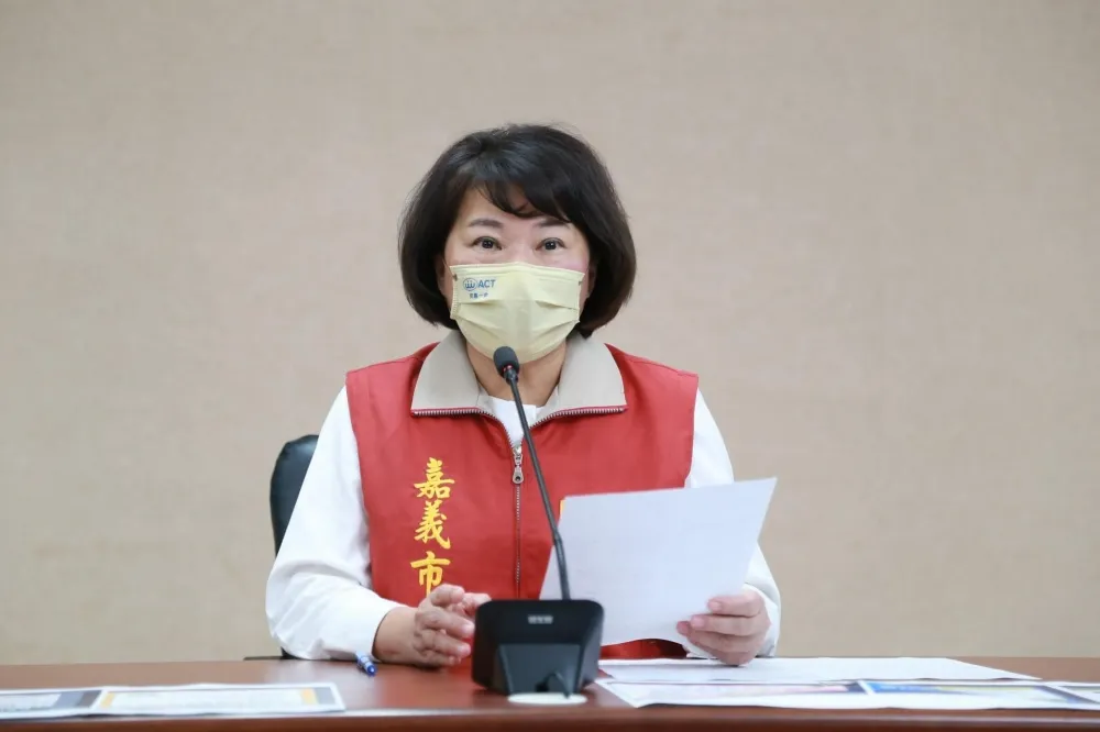 嘉義市長黃敏惠快篩陽　出現喉嚨痛、流鼻水症狀