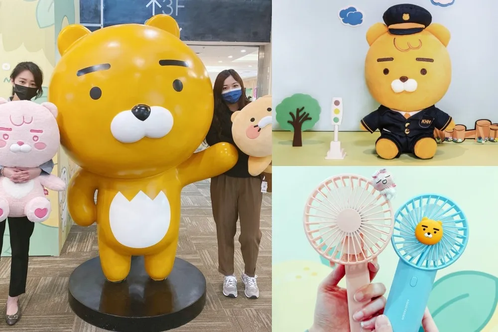 KAKAO FRIENDS 新北中和快閃店登場！巨型萊恩、桃子迎賓　「超萌玩偶、手持風扇」等 5 百項周邊可愛亮相
