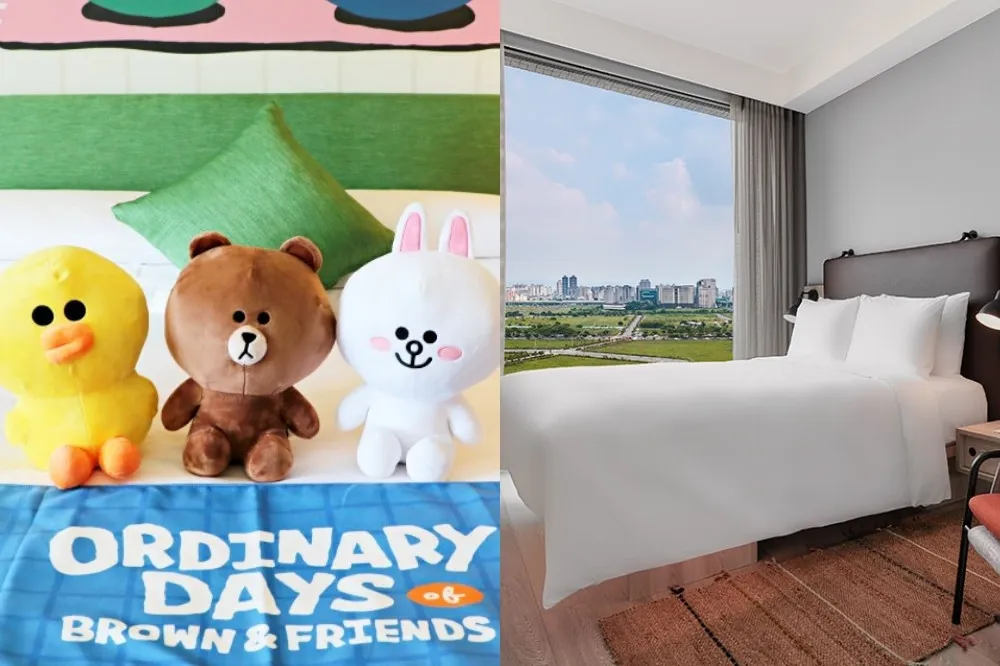 【2022 飯店優惠】名叫「熊大」免費住 LINE FRIENDS 主題房！台中豐邑 MOXY 酒店推「珍奶免費喝到飽」限定專案