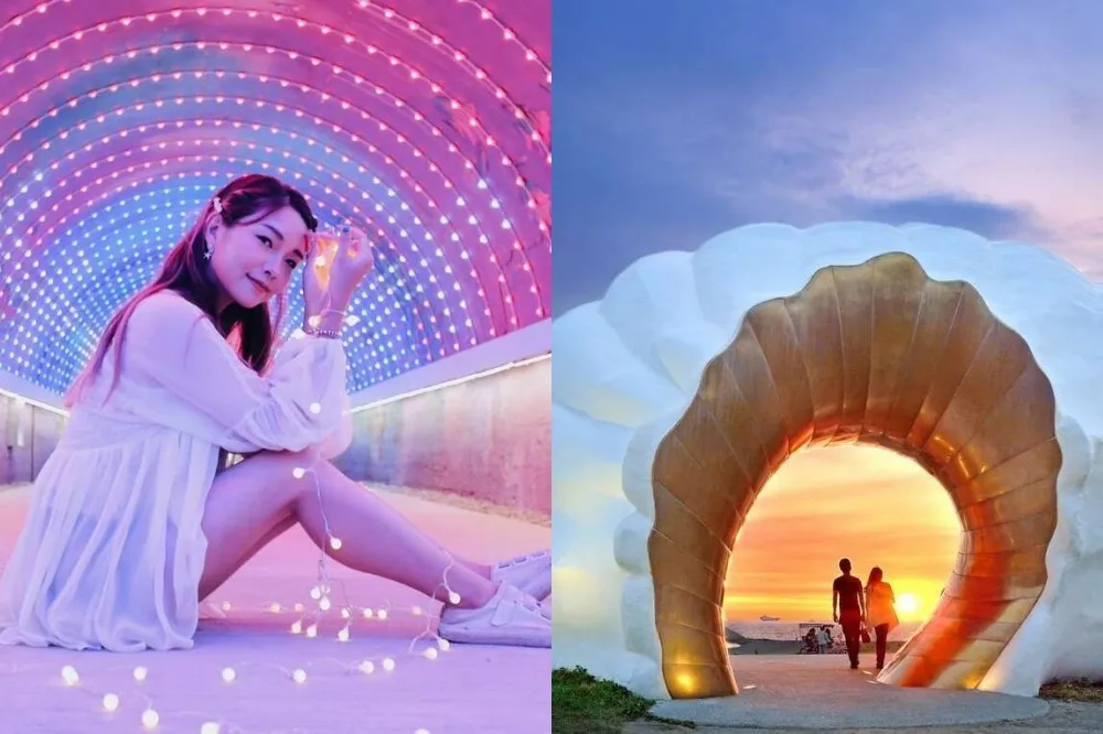 高雄「旗津星空隧道」重新開放！88 米絕美光廊藏 10 種光影動畫　賞景順遊旗後燈塔看日落
