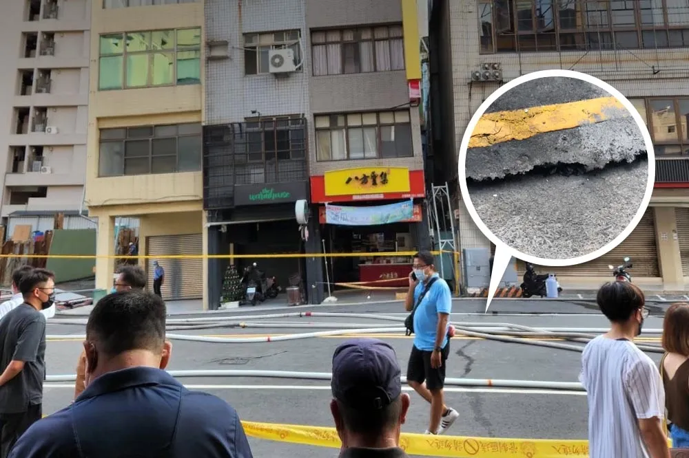 高雄自強一路又塌陷！緊急疏散5戶18人　市府勒令建商停工