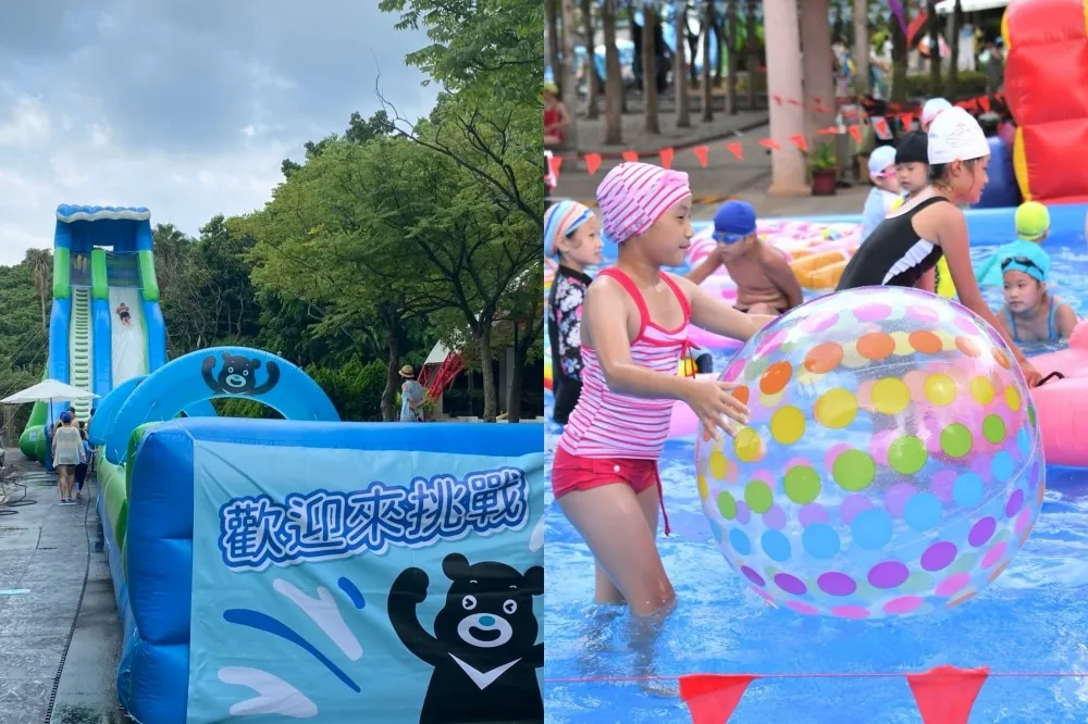 台北最大親水樂園「熊讚水樂園」重磅回歸！70 米滑水道、戲水池等 5 大設施「限定 9 天」親子必玩