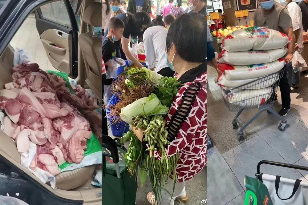 【成都封城】民眾狂掃菜市場　生豬肉塞滿車廂