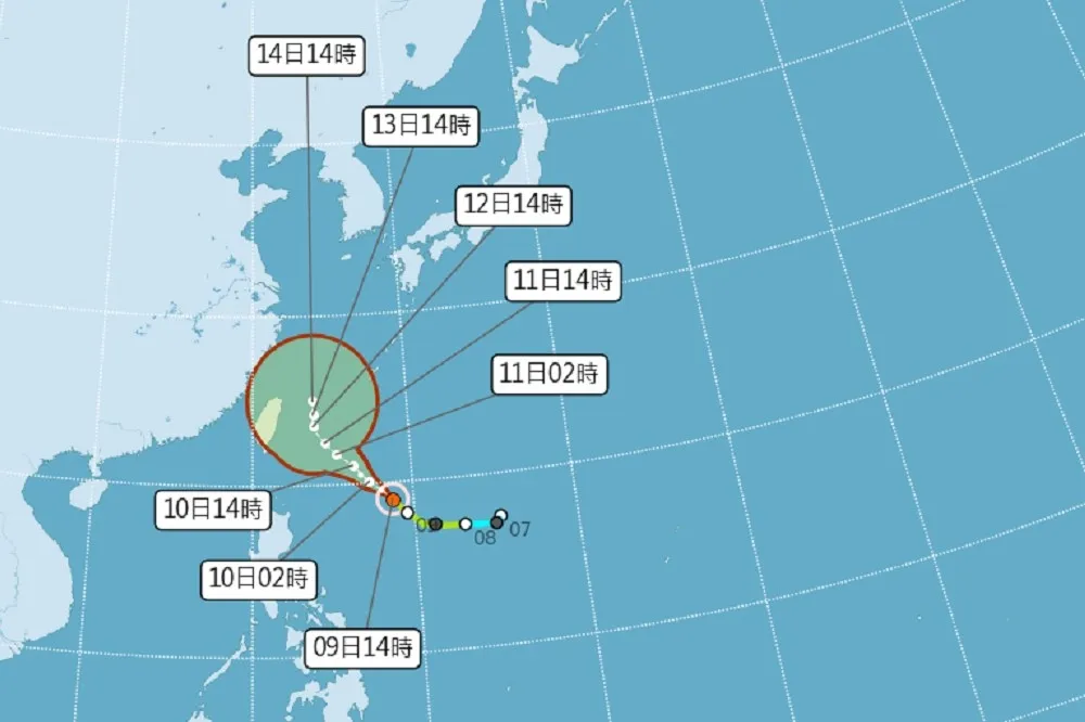 「梅花」預計變中颱！明天晚上恐變天　周日發布海警