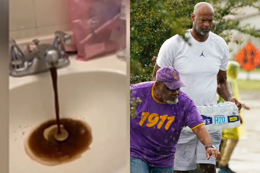 密州水危機！水龍頭狂噴深色混濁液體　前NBA球星看不下去急送礦泉水