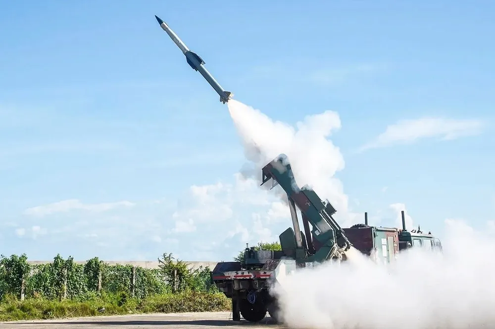【有片】印度快速反應飛彈試射成功　未來將成陸軍空防保護傘