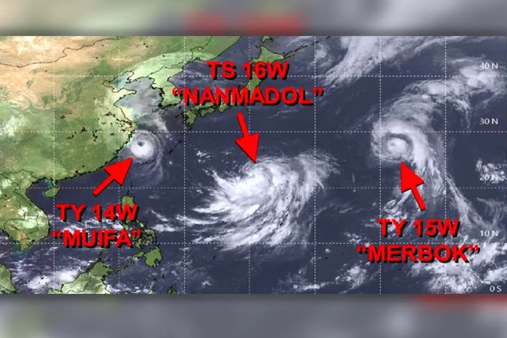 輕颱「南瑪都」生成！1張圖看3颱共舞　台東大雨特報