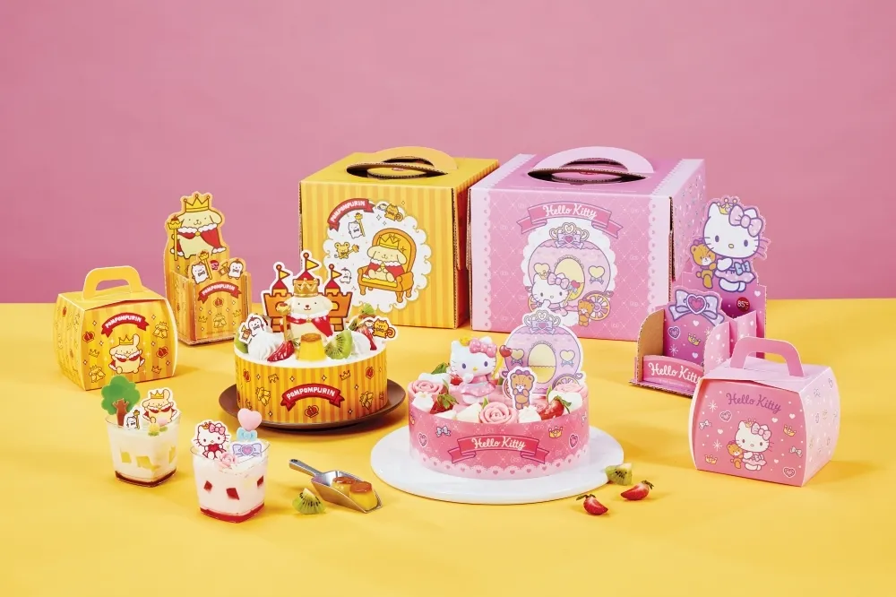 85度C 再推三麗鷗「Hello Kitty、布丁狗」蛋糕　外盒還可 DIY 變置物架