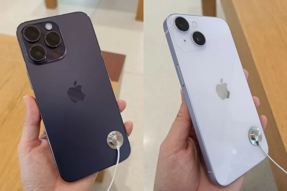 【蘋果實機亮相】神秘紫色美嗎？Apple iPhone 14 系列外觀顏色一次看