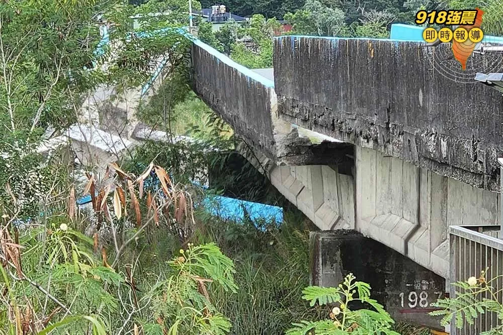 【918強震】花蓮崙天大橋斷裂　警消緊急封閉