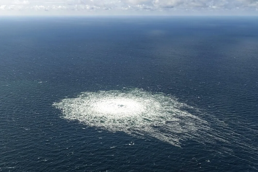 海面狂冒泡！兩條「北溪」管線神秘爆炸導致漏氣　丹麥瑞典認定人為破壞