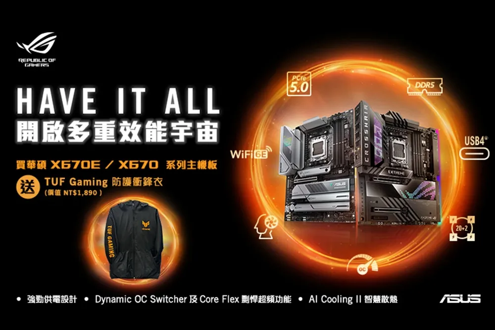 開啟效能宇宙！華碩AMD X670系列主機板盛大上市