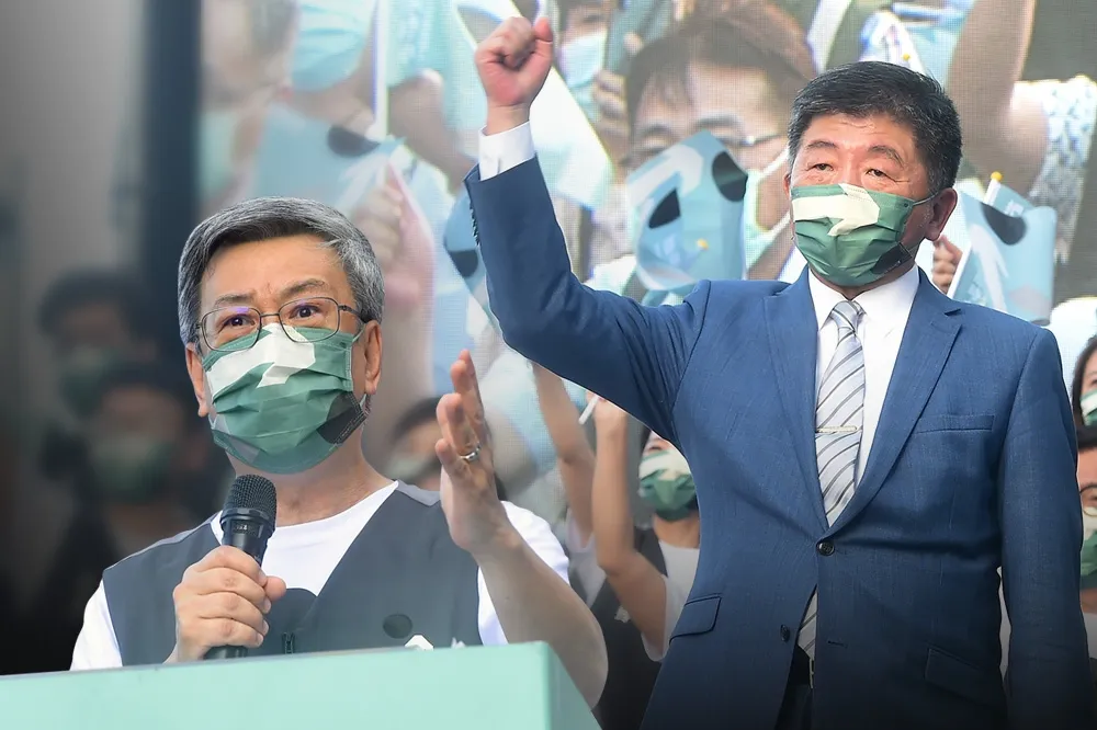 【台北最大場】陳建仁背書防疫成績   「陳時中不是落跑部長，是傑出指揮官」