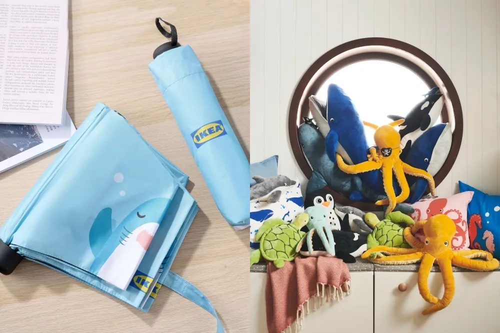 快閃優惠 6 折起！IKEA 集點活動「鯊鯊摺疊傘、小馬夾鏈袋」免費帶回家　鯊鯊海洋夥伴玩偶新登場