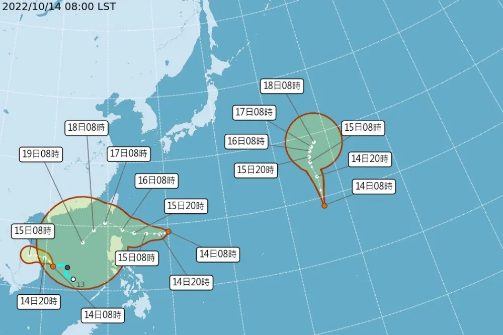 桑卡颱風最快今生成！北北基宜大雨來襲　13縣市防強風