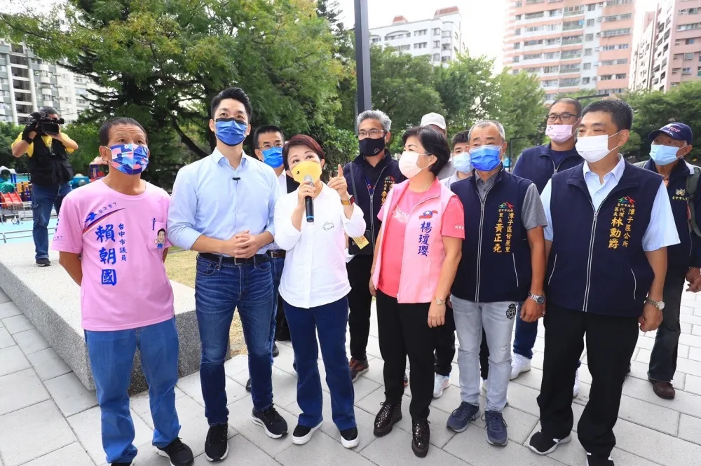 蔣萬安參訪中市首創國兒運　盧秀燕秀全齡運動成果