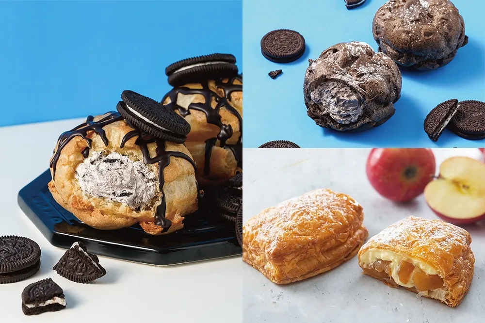 beard papa’s「OREO 泡芙」吃得到餅乾碎片！超夯「卡士達蘋果派」同步回歸