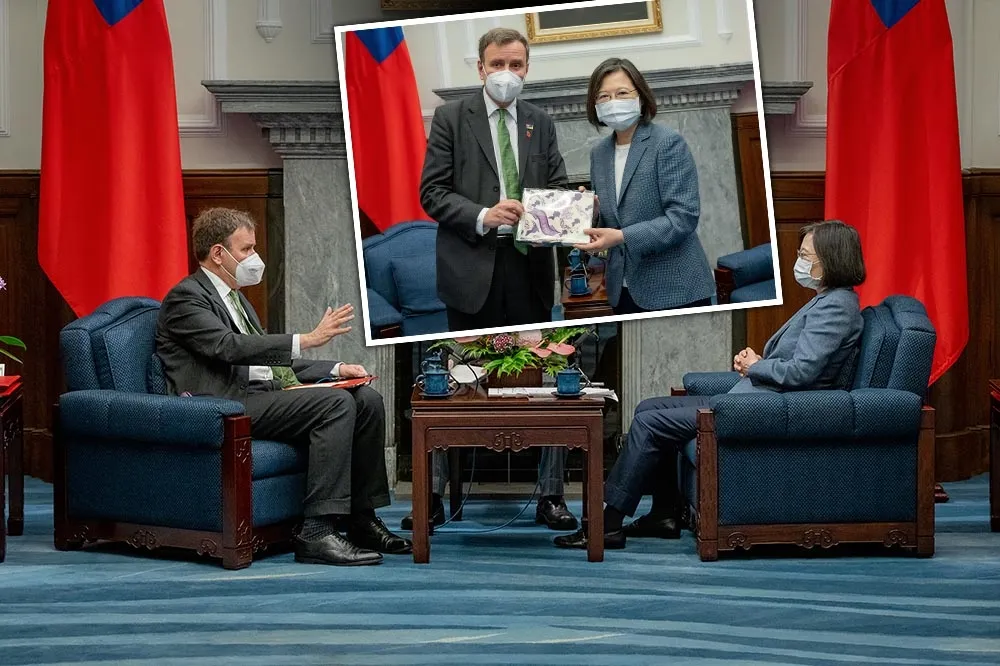 蔡英文接見英國國貿部副部長韓斯　盼促進雙方經貿互惠
