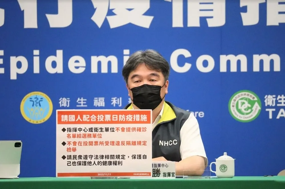 確診者違規投票可向衛生機關檢舉　指揮中心：事後調查足跡再罰