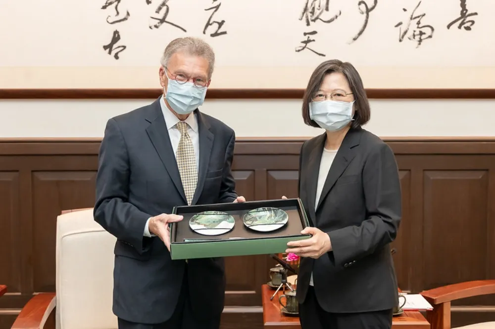 接見華府智庫訪團　蔡英文：感謝拜登政府6度批准對台軍售