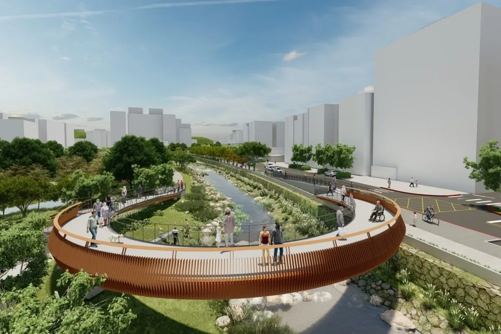 北投新景點！磺港溪將改造為親水公園　穿梭環形空中步道看綠意美景