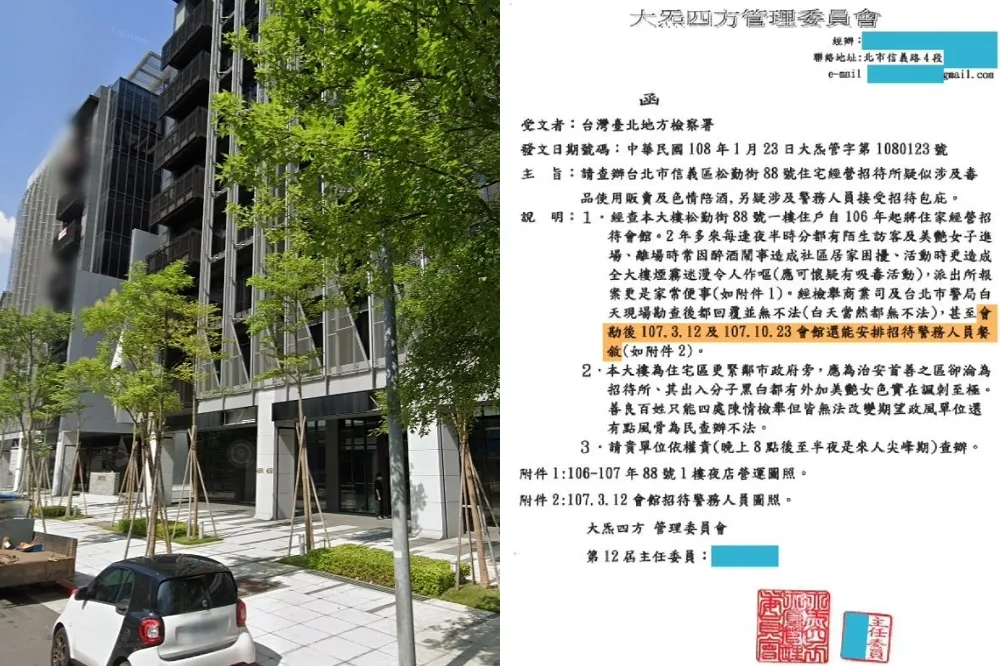 【八八會館風暴】管委會公文曝光！檢舉擾民警稱無不法　「查完後又招待2次警務人員」