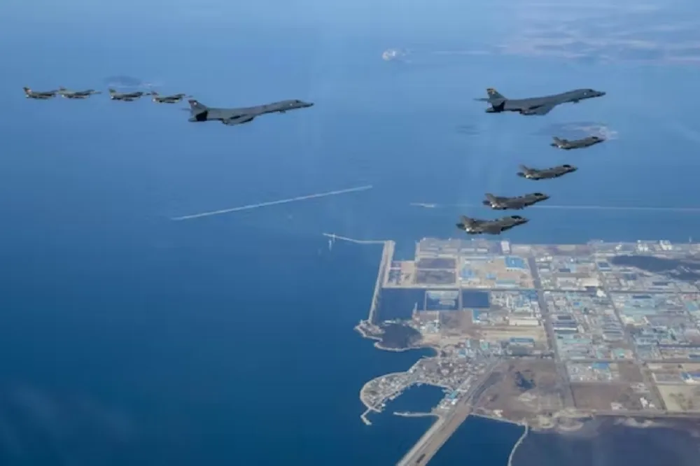 【向北韓示警】美軍B-1B戰略轟炸機飛抵朝鮮半島　與日韓聯合演訓