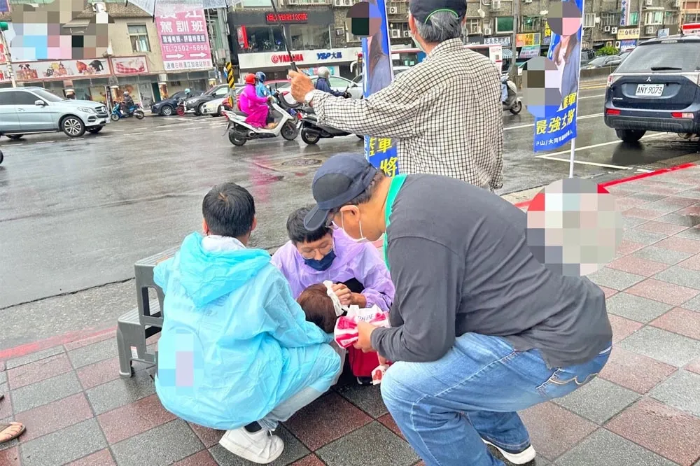 新黨台北市議員候選人林婕麗拜票遭男打破頭　現場畫面曝光