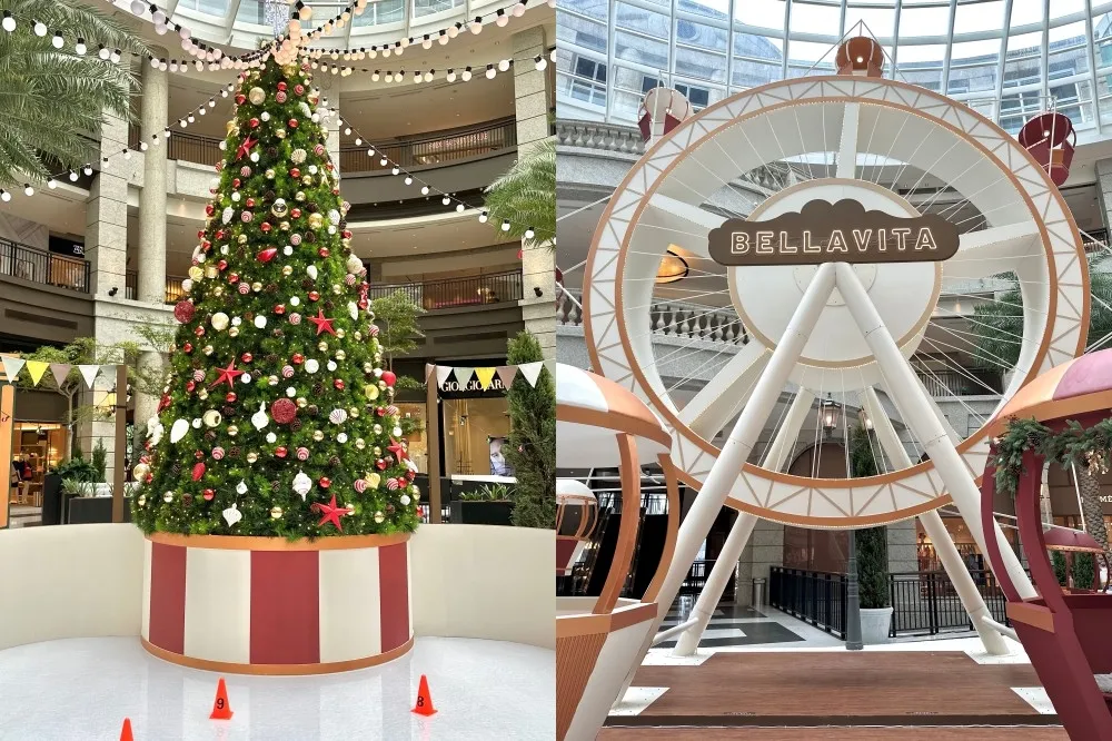 【有片】BELLAVITA 聖誕打卡點登場！美式馬戲團造景免費拍　巨型摩天輪、旋轉木馬絕美亮相