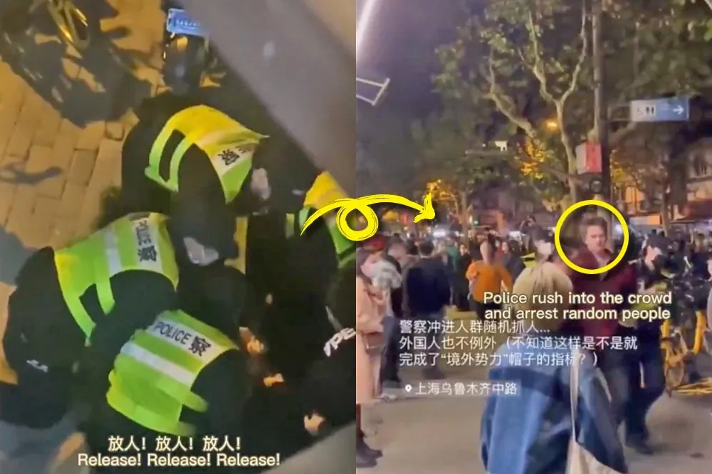 【有片】BBC記者採訪上海示威卻被捕　官員竟稱「保護他免受群聚感染」