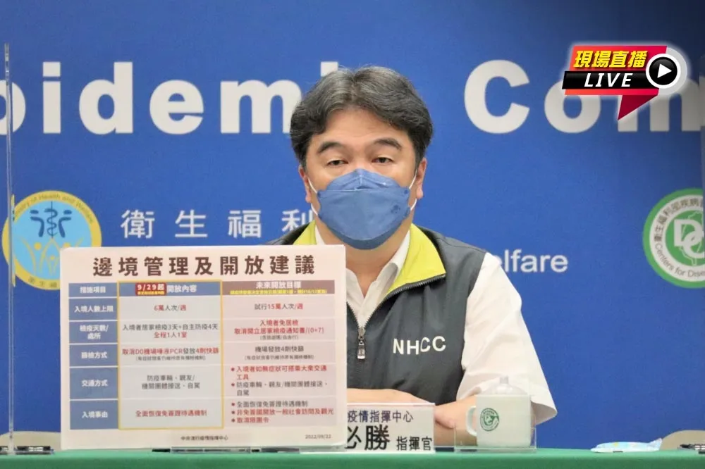 【直播】12月戶外口罩解禁　14:00疫情記者會