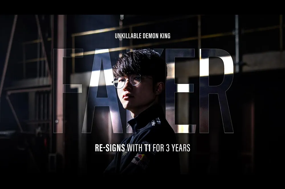 《英雄聯盟》T1 宣布與 Faker 續約至 2025 年