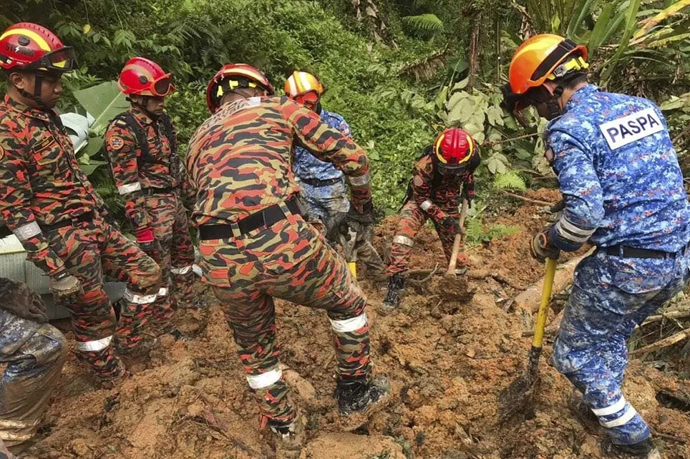 大馬非法露營區山崩　釀21死12失蹤