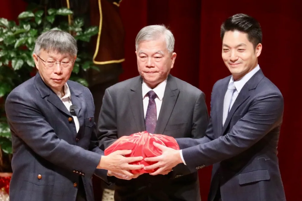 【台北市長交接】蔣萬安期許打造幸福之城　高喊「台北隊出發了」