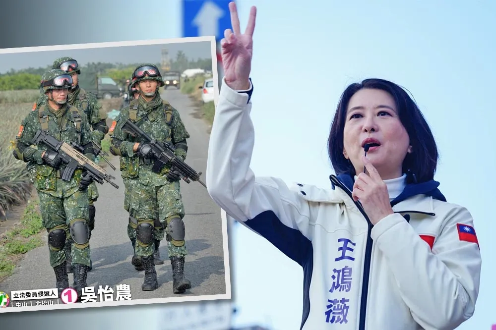 吳怡農PO軍照槍枝瞄準鏡疑裝反　王鴻薇酸：不是拍拍照就叫專業