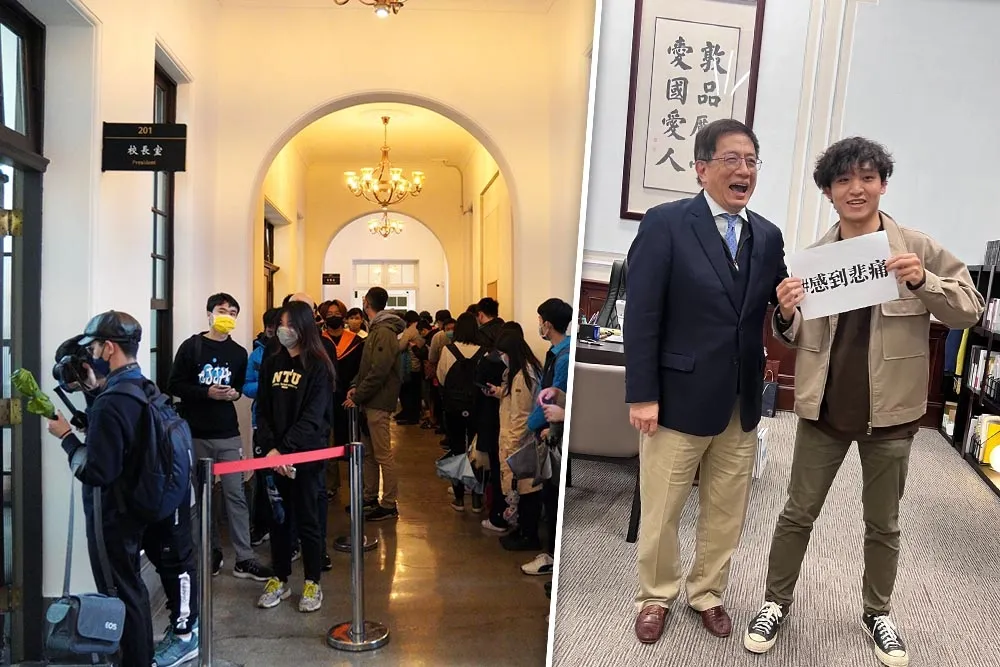 1月7日將畢業！同學拿「感到悲痛」紙牌合照　管中閔乍看哈哈大笑