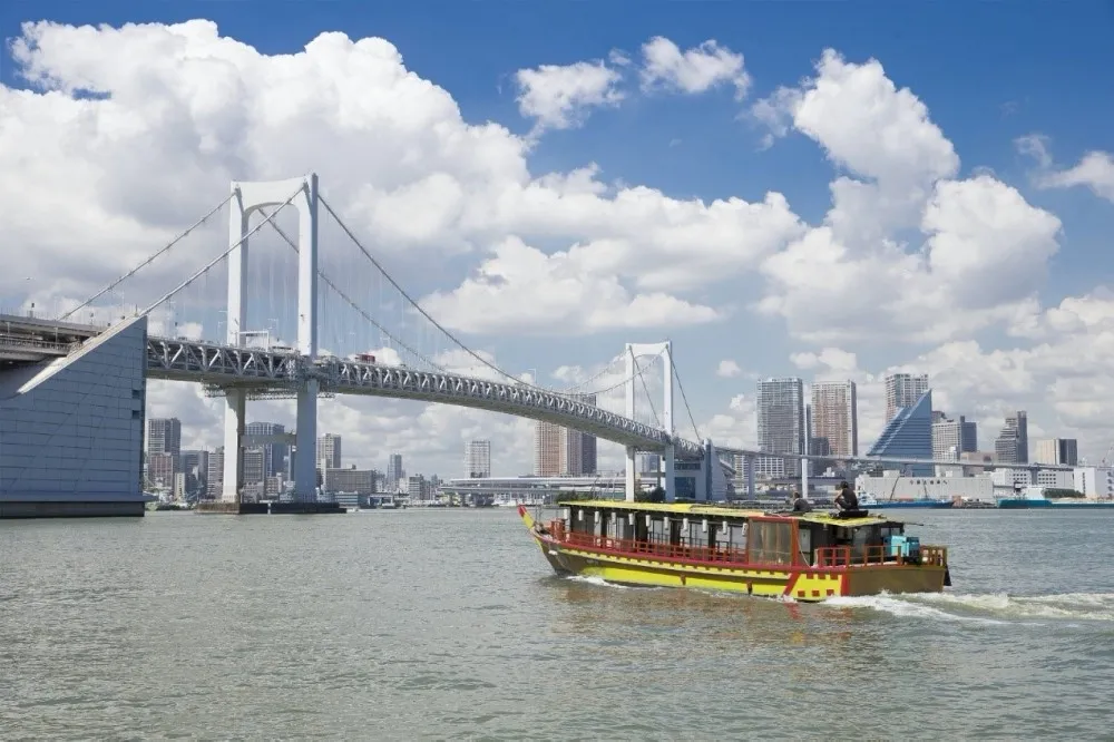 【日本旅遊】東京特色觀光遊船推薦！在水上賞晴空塔、台場彩虹大橋　DIY 文字燒吃到飽