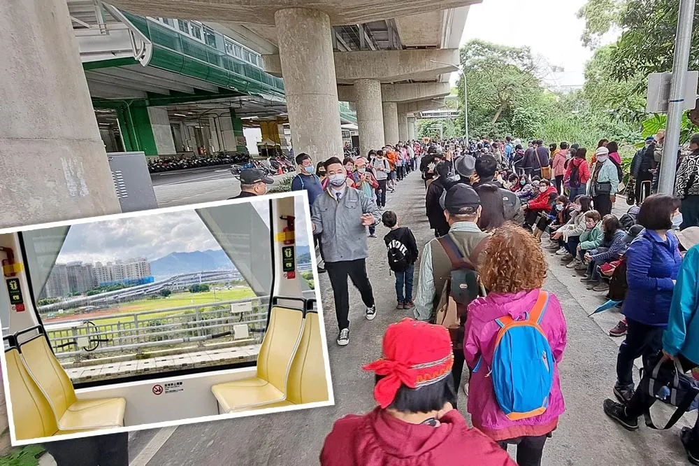 安坑輕軌通車大排長龍　班距10分鐘、「路線、停靠站、票價、景點」一次看