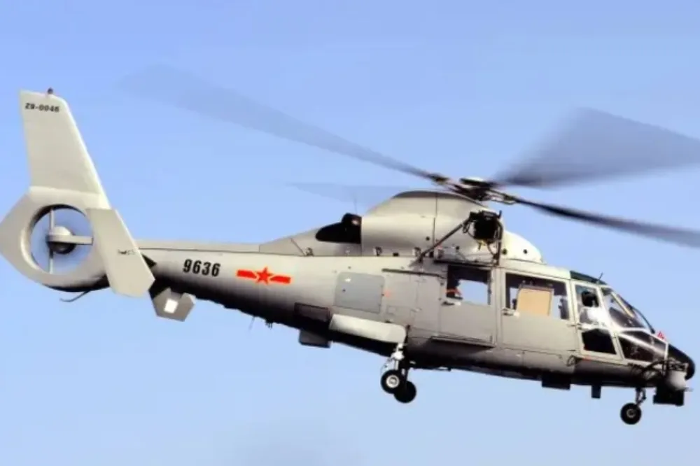 中國解放軍派22架次軍機艦擾台　直-9反潛機侵入我西南空域