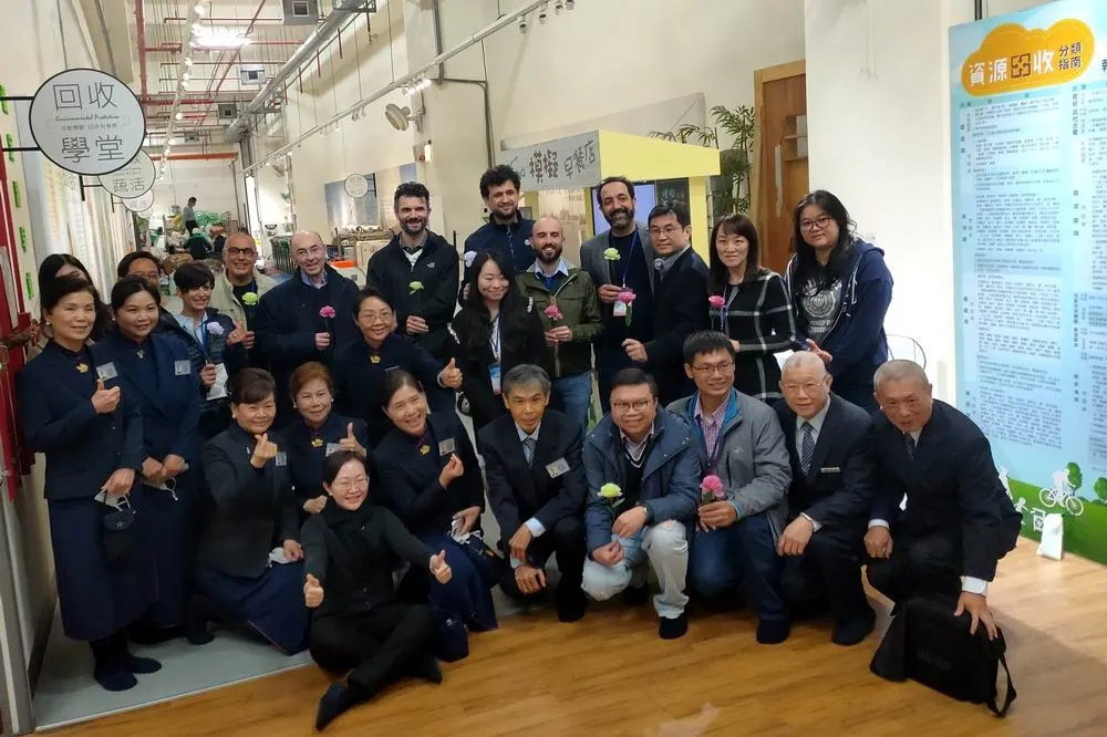 歐盟國際伙伴城市成員參訪慈濟台中靜思堂環保教育