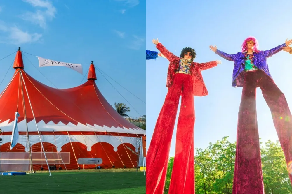 FOCASA 馬戲藝術節台南登場！巨型馬戲蓬亮相　百場演出 + 美食市集期間限定 7 天