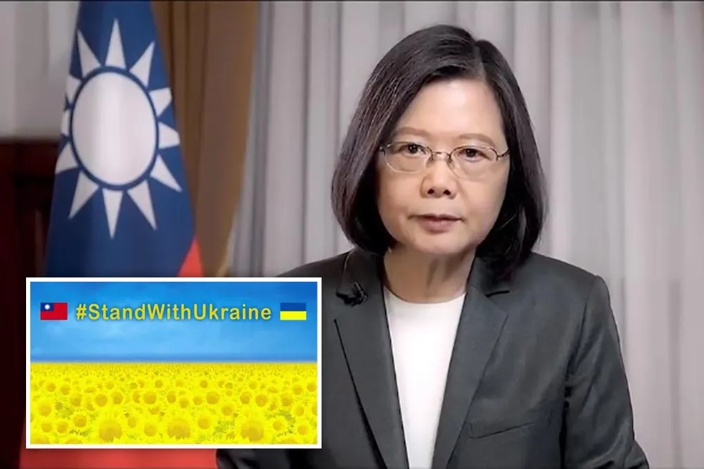 【俄烏戰爭周年】烏國人民不放棄守護國家　蔡英文：台灣始終和烏克蘭站在一起