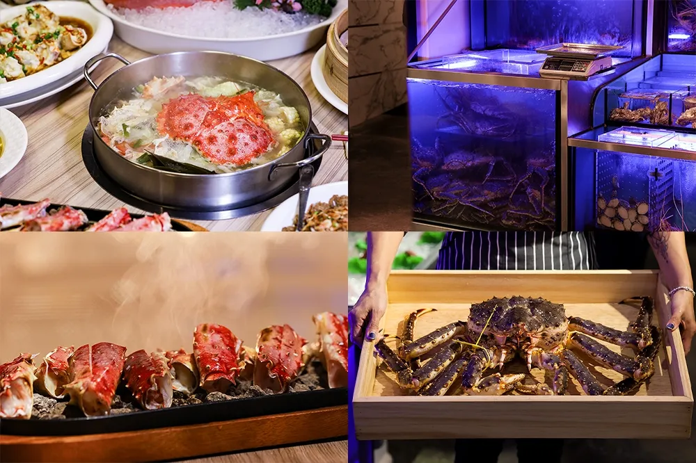 【完整菜單】內湖美食「澎湃海鮮餐廳」活帝王蟹四吃不加價！宛如城市裡的海產店