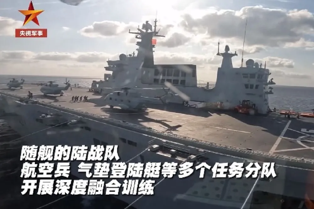 解放軍075型「海南號」兩棲突擊艦首度遠航訓練返港　曾進入西太平洋水域