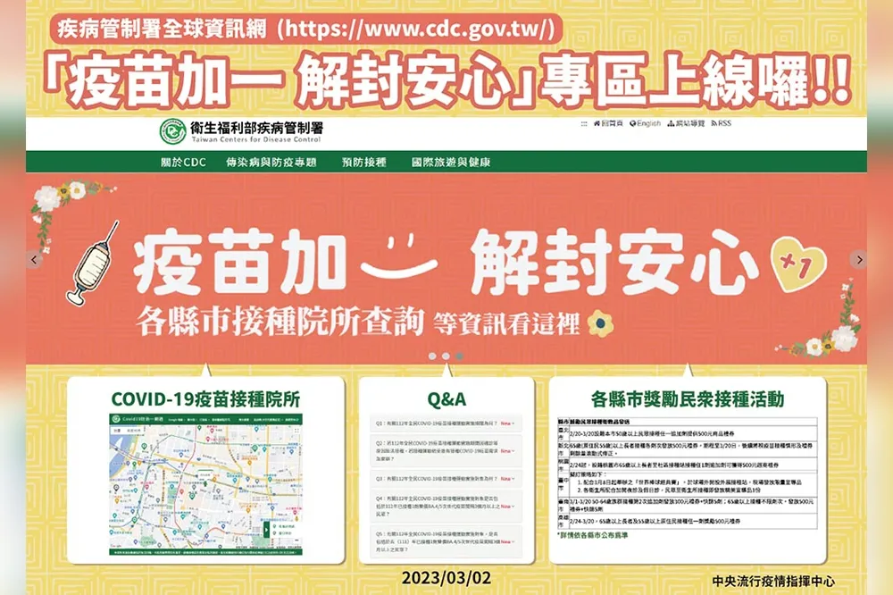 疫苗+1專區登場！各縣市接種獎勵一次看　台中還推「經典賽」限量宣導品