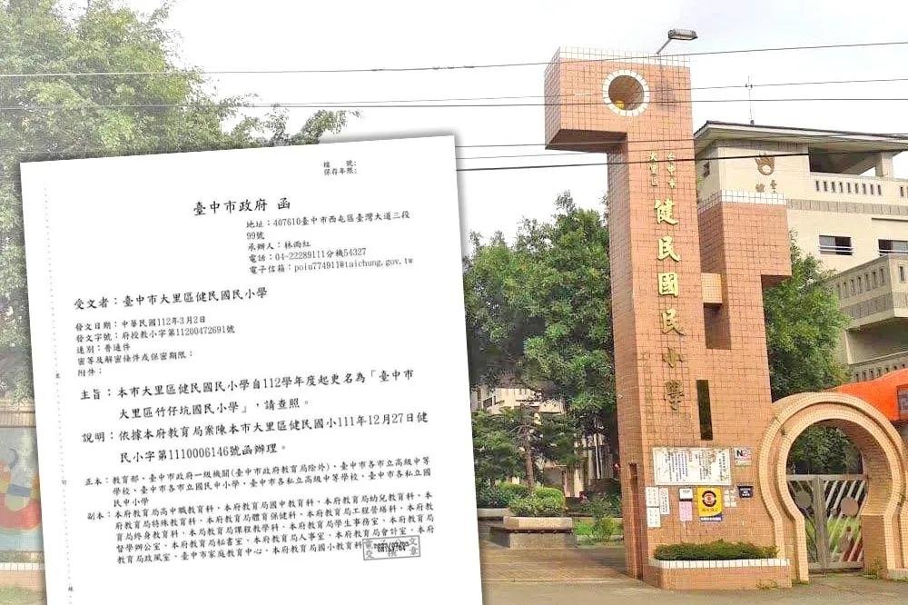 校名老被玩「賤民」諧音梗　台中健民國小爭取改名成功